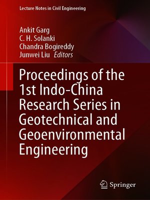 cover image of Proceedings of the 1st Indo-China Research Series in Geotechnical and Geoenvironmental Engineering